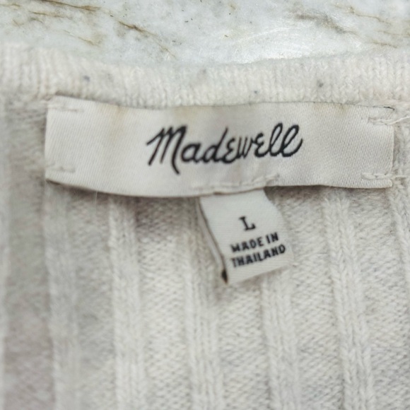 Madewell Cameron Ribbed Cardigan Sweater in Coziest Yarn Size L - Picture 4 of 7